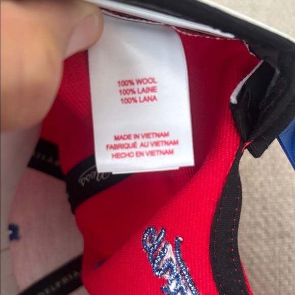 Mitchell & Ness Philadelphia 76ers Red and Blue Hat - Picture 6 of 8